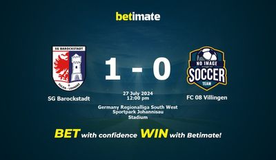 SG Barockstadt vs FC 08 Villingen Prediction, Odds & Betting Tips 07/27/2024