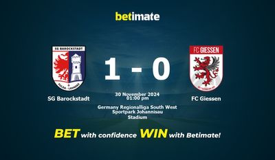 SG Barockstadt vs FC Giessen Prediction, Odds & Betting Tips 11/30/2024