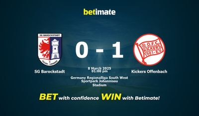 SG Barockstadt vs Kickers Offenbach Prediction, Odds & Betting Tips 03/08/2025