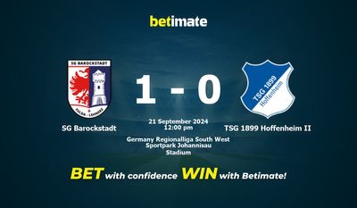 SG Barockstadt vs TSG 1899 Hoffenheim II Prediction, Odds & Betting Tips 09/21/2024