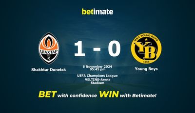 Shakhtar Donetsk vs Young Boys Prediction, Odds & Betting Tips 11/06/2024