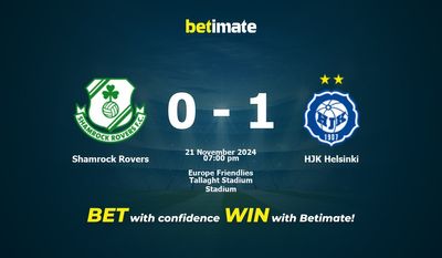 Shamrock Rovers vs HJK Helsinki Prediction, Odds & Betting Tips 11/21/2024