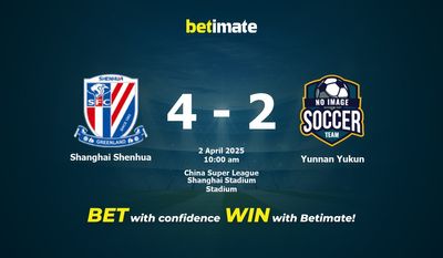 Shanghai Shenhua vs Yunnan Yukun Prediction, Odds & Betting Tips 04/02/2025