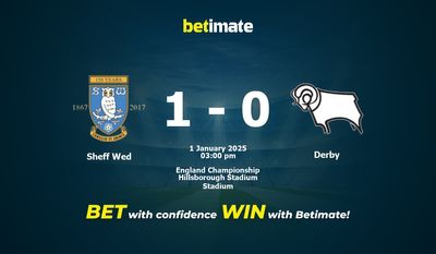 Sheff Wed vs Derby Prognoza, kursy i porady bukmacherskie 01/01/2025
