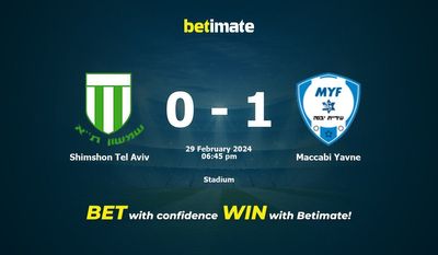 Shimshon Tel Aviv vs Maccabi Yavne التوقعات، الصعاب ونصائح الرهان 29/02/2024