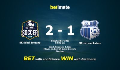 SK Sokol Brozany vs FK Usti nad Labem Prediction, Odds & Betting Tips 09/08/2023
