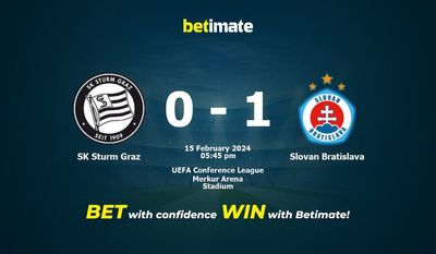 SK Sturm Graz বনাম স্লোভান ব্রাতিস্লাভা ভবিষ্যদ্বাণী, মতভেদ এবং বাজির টিপস 02/15/2024