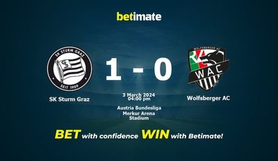 SK Sturm Graz বনাম Wolfsberger AC ভবিষ্যদ্বাণী, মতভেদ এবং বাজির টিপস 03/03/2024