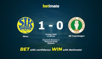Skive vs AB Copenhagen Prediction, Odds & Betting Tips 05/18/2025