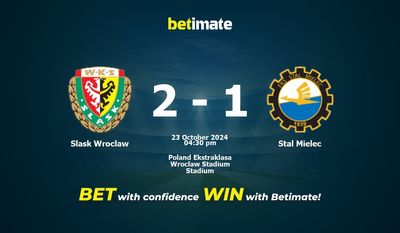Pronostic, cotes et conseils de paris Slask Wroclaw vs Stal Mielec 23/10/2024