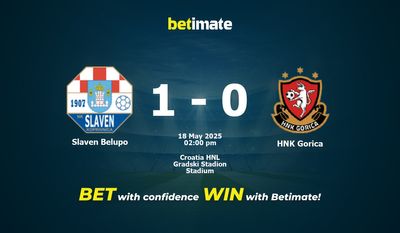 Slaven Belupo vs HNK Gorica Prediction, Odds & Betting Tips 05/18/2025