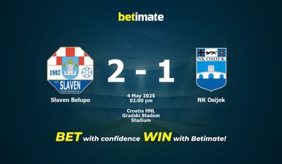Slaven Belupo vs NK Osijek Prediction, Odds & Betting Tips 05/04/2025