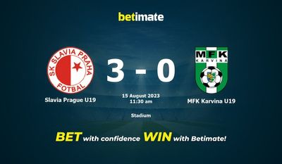 Slavia Prague U19 vs MFK Karvina U19 Prediction, Odds & Betting Tips 08/15/2023
