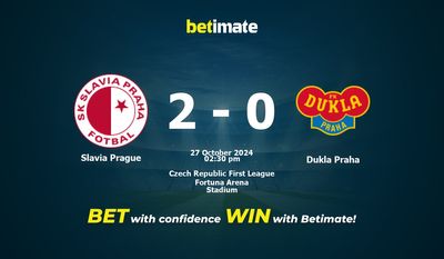 Slavia Prague vs Dukla Praha Prediction, Odds & Betting Tips 10/27/2024