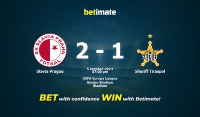 Sheriff Tiraspol vs Slavia Prague Prediction, Odds & Betting Tips 11/30/2023
