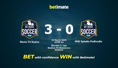 Slavia TU Kosice vs MSK Spisske Podhradie Prediction, Odds & Betting Tips 03/23/2025