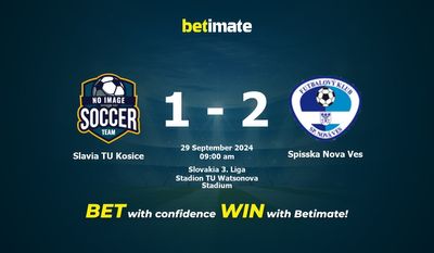 Slavia TU Kosice vs Spisska Nova Ves Prediction, Odds & Betting Tips 09/29/2024