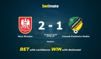 Sleza Wroclaw vs Pniowek Pawlowice Slaskie Prediction, Odds & Betting Tips 03/15/2024