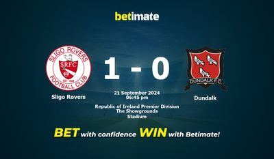 Sligo Rovers vs Dundalk Prediction, Odds & Betting Tips 09/21/2024