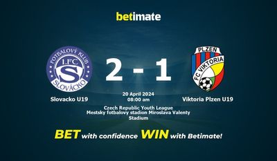 Slovacko U19 vs Viktoria Plzen U19 Prediction, Odds & Betting Tips 04/20/2024