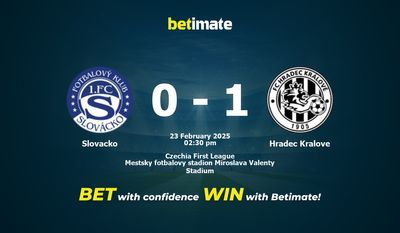 Slovacko vs Hradec Kralove Prediction, Odds & Betting Tips 02/23/2025