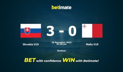 Slovakia U19 vs Malta U19 Prediction, Odds & Betting Tips 11/18/2023