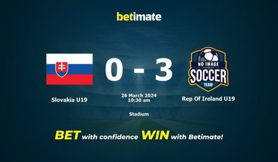 Slovakia U19 vs Rep Of Ireland U19 Prediction, Odds & Betting Tips 03/26/2024