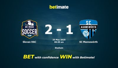 Slovan HAC vs SC Mannswörth Prediction, Odds & Betting Tips 05/25/2025