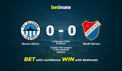 Slovan Liberec vs Banik Ostrava przewidywania, kursy i typy bukmacherskie 02.01.2025
