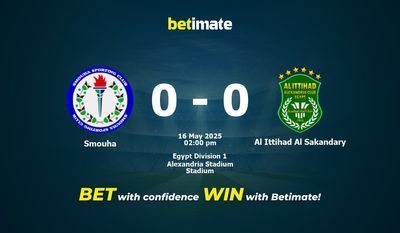 Smouha vs Al Ittihad Al Sakandary Prediction, Odds & Betting Tips 05/16/2025