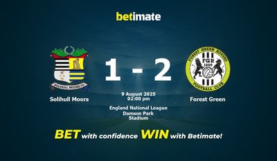 Solihull Moors vs Forest Green Prediction, Odds & Betting Tips 08/09/2025