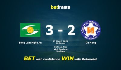 Song Lam Nghe An vs Da Nang 预测、赔率和投注技巧 03/13/2024