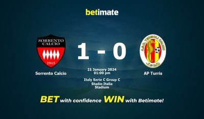 Sorrento Calcio vs AP Turris التوقعات، الصعاب ونصائح الرهان 21/01/2024
