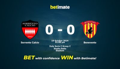 Sorrento Calcio vs Benevento Pronostici, quote e consigli di scommessa 19/10/2024