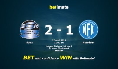 Sotra vs Notodden Prediction, Odds & Betting Tips 04/27/2025