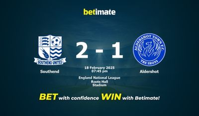 Southend vs Aldershot Prediction, Odds & Betting Tips 02/18/2025