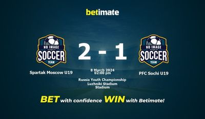 Spartak Moscow U19 vs PFC Sochi U19 Prediction, Odds & Betting Tips 03/08/2024