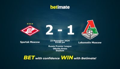 Pronostici, quote e suggerimenti per le scommesse Spartak Mosca vs Lokomotiv Mosca 23/11/2024