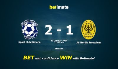 Sport Club Dimona vs AS Nordia Jerusalem Prediction, Odds & Betting Tips 10/22/2024