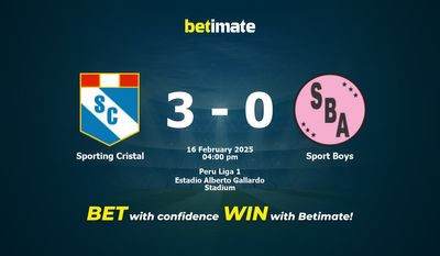 Sporting Cristal против Sport Boys Прогноз, коэффициенты и советы по ставкам 16.02.2025
