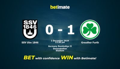 SSV Ulm 1846 vs Greuther Furth Prediction, Odds & Betting Tips 12/01/2024
