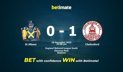 St Albans vs Chelmsford التوقعات، الصعاب & نصائح الرهان 16/12/2023