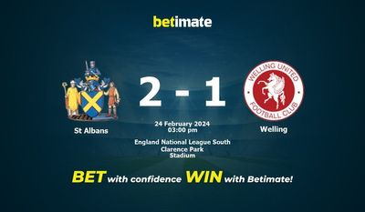St Albans vs Welling التوقعات، الصعاب ونصائح الرهان 24/02/2024