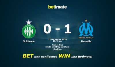 St Etienne vs Marseille Pronostic, cotes et conseils de paris 22/12/2024