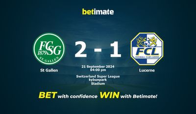 St Gallen vs Lucerne Pronostic, cotes et conseils de paris 21/09/2024