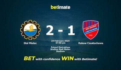 Stal Mielec vs Rakow Czestochowa التوقعات، الصعاب ونصائح الرهان 24/02/2024