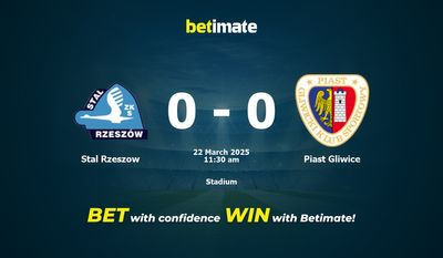 Stal Rzeszow vs Piast Gliwice Prediction, Odds & Betting Tips 03/22/2025