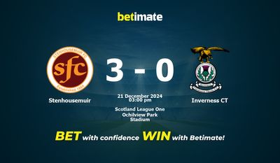 Predicción, probabilidades y consejos de apuestas para Stenhousemuir vs Inverness CT 21/12/2024