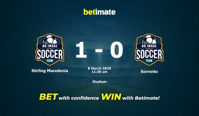 Stirling Macedonia vs Sorrento Prediction, Odds & Betting Tips 03/08/2025