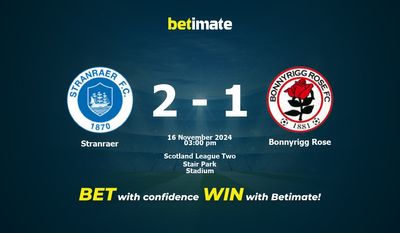 Stranraer vs Bonnyrigg Rose Pronostici, Quote e Consigli per le Scommesse 11/16/2024